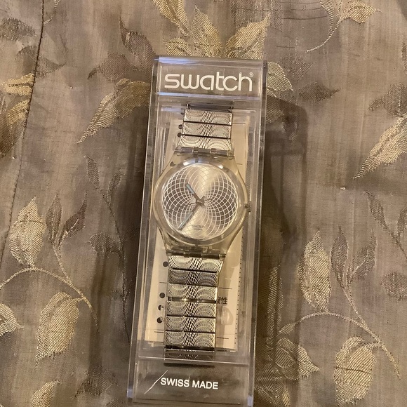 Vintage 1999 Swatch Gent Flex GK317 Rosaces Watch. - Picture 1 of 10